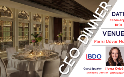 CEO Dinner with Ms Ilona Orbók, Managing Director of BDO Hungary