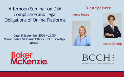 Afternoon Seminar on DSA Compliance and Legal Obligations of Online Platforms with Baker McKenzie