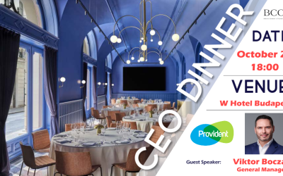 CEO Dinner with Mr Viktor Boczán, General Manager of Provident