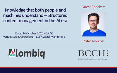 Knowledge that both people and machines understand – structured content management in the AI era – October 14